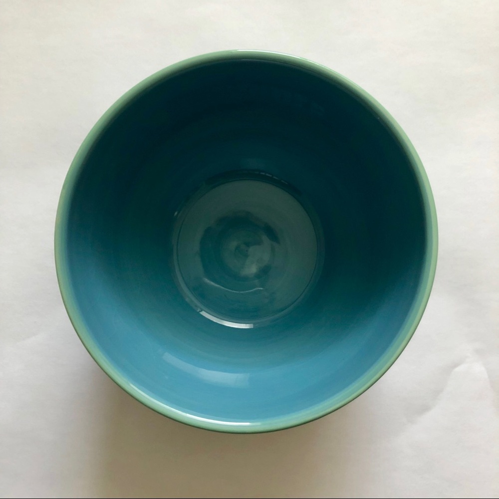 TURQUOISE SALAD/ICE CREAM BOWL - Picture 3 of 4